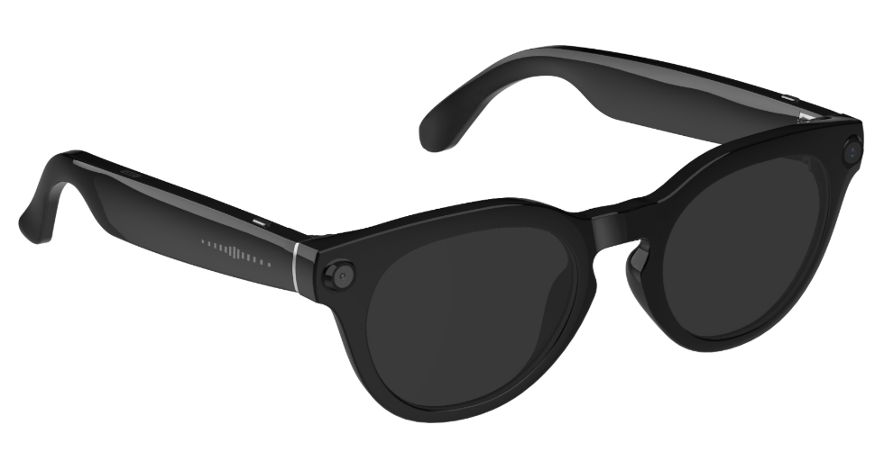 Claria smart glasses - Black smart glasses with sleek modern design and integrated technology